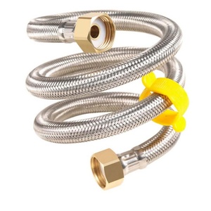 Mangueras de Entrada de Agua para Grifos de Baño y Fregaderos de Cocina, Conector Flexible de Acero Inoxidable G 1/2" X G 1/2" - Product Image 1