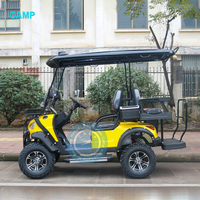 Voiturette de Golf électrique chinoise 72v 4 places 7kw, voiturette de Golf tout-terrain au Lithium, Buggy de Golf de chasse