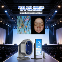 Analyseur de diagnostic cutané 3D portable à IA, scanner facial, miroir magique, appareil d'analyse de la peau