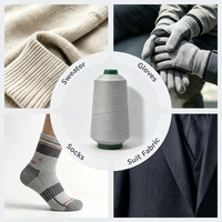 Fil à chaussettes texturé 100 % Nylon DTY teint en bobine – Absorbant l'humidité et antibactérien pour le tricot, la couture et le tissage