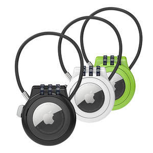 Bloqueo de cable de combinación para soporte AirTag, bloqueo de equipaje de viaje, etiqueta de aire con código, llave antipérdida, mochila, pista de ubicación segura para mascotas - Product Image 5