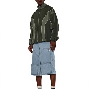Chaqueta Cortavientos para Hombre con Capucha y Media Cremallera, 100% Nylon, Reflectante 3M, Estampada, con Cordón Ajustable y Dobladillo Elástico - Product Image 1