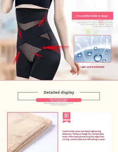 En gros Culottes gainantes sexy pour femme, effet rehausseur de fesses, contrôle du ventre, taille haute, type corset - Product Image 5