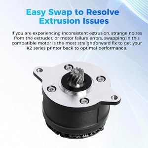 Motor Extrusor Creality K2 Plus, Motor Paso a Paso Híbrido de 0.5Nm y 24V CC para Impresora 3D, Eje E - Product Image 6