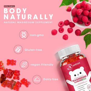 Hight Quality <b>Magnesium</b> Glycinate Stress Relief <b>Gummies</b> Vegan <b>Magnesium</b> Gummy <b>Magnesium</b> Glycinate Improve Immune Health Gummy - Product Image 3