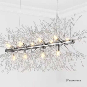 Lustre de salon en cristal de luxe léger Dandelion, design moderne et tendance, idéal pour chambre, salle à manger, style artistique nordique - Product Image 4