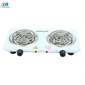 <span class=keywords><strong>Plaque</strong></span> chauffante électrique double tête 2000w, cuisinière domestique, utilisation en plein air, camping, voyage, <span class=keywords><strong>plaque</strong></span> chauffante à bobine avec <span class=keywords><strong>2</strong></span> brûleurs - Product Image 2