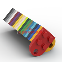 BEBRICKS Série de pièces de construction 3176 Blocs de construction modifiés 2x3 avec trou pour enfants, ensemble de briques pour créer des idées