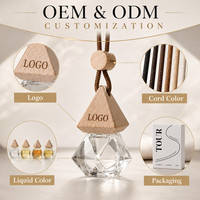Diffuseur de parfum pour voiture en bois, design moderne, parfum gardénia, désodorisant et aromathérapie pour intérieur, à suspendre
