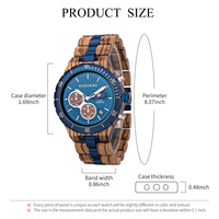 Montres pour hommes BOBO BIRD de haute qualité, cadran élégant, marque de luxe OEM, chronographe.