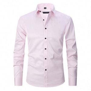 I-0446 Camisa de Vestir para Hombre al por Mayor, Manga Larga, Estilo Ejecutivo, Corte Entallado, Camisas de Alta Calidad para Hombre - Product Image 2