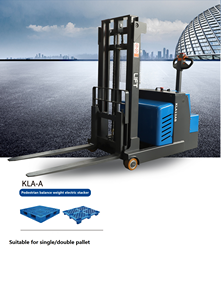 Carretilla elevadora apiladora de contrapeso eléctrica de China, batería de plomo ácido, camión apilador de 24V/210ah a la venta - Product Image 6