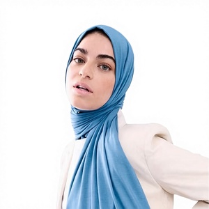 Wholesale High Quality Plain Women Islamic Shawls Headband Muslim Hijabs Headscarf Long Heavy <b>Chiffon</b> Polyester Autumn <b>Scarf</b> - Product Image 3