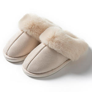 Chaussons d'intérieur et d'extérieur en suè<span class=keywords><strong>de</strong></span> fourré pour hommes, femmes et couples, protection automne-hiver avec semelle extérieure en EVA - Product Image 4