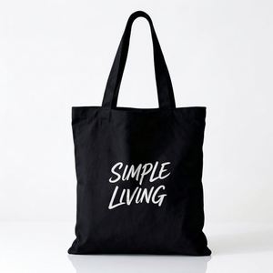 Lightweight <b>Reusable</b> Eco-Friendly Canvas Tote <b>Bag</b> with Zipper Closure for Grocery Shopping and Gift Use - Product Image 1