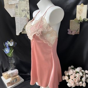 <span class=keywords><strong>Nuisette</strong></span> Babydoll en <span class=keywords><strong>Soie</strong></span> Satinée et Tissu Dobby pour Femme, <span class=keywords><strong>Grande</strong></span> <span class=keywords><strong>Taille</strong></span>, avec Dentelle et Nœud, ODM, Effet Amincissant Léger, Semi-Transparente, avec Coussinets de Poitrine - Product Image 6