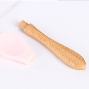 Fuente directa de fábrica de productos de madera para niños, incluyendo cucharas de silicona con mangos de madera maciza, mangos de madera para - Product Image 2