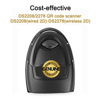 Lecteur de codes-barres CCD filaire portable avec interface USB 2D DS2208 pour Zebra, marque authentique, noir