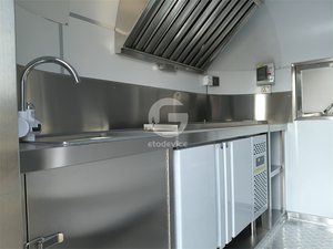 American Mobile Food Cart Stainless Steel Fully Equipped Mobile Food Truck <strong>Trailer</strong> <strong>Ice</strong> <strong>Cream</strong> Station for Fast Food Events - Product Image 4