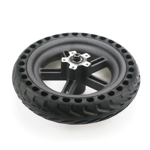Llanta de 8 1/2*2 y Neumático Sólido Poroso <span class=keywords><strong>para</strong></span> Ruedas Traseras de Scooter <span class=keywords><strong>Xiaomi</strong></span> Mijia <span class=keywords><strong>M365</strong></span>/Ruedas Traseras de 8.5 Pulgadas Llanta <span class=keywords><strong>M365</strong></span> - Product Image 2