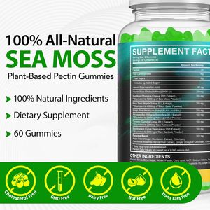 Sea Moss Gummies All In 1Irish Seamoss With Shilajit &amp; Ashwagandha, Black Seed <strong>Oil</strong> For Energy Immune Support - Product Image 5