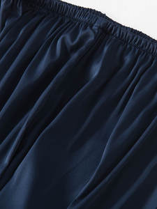 Ventes en gros de pyjamas en coton pour femmes, nouvelle conception, hiver, thermique, uni, grande taille, doux comme de la soie, bord en dentelle, quatre pièces, vêtements de nuit pour la maison - Product Image 4