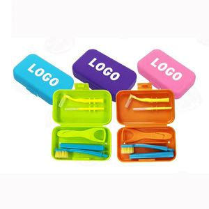 Kit de Nettoyage Portable de Voyage pour Soins Bucco-Dentaires Orthodontiques à Domicile, Brosse Interdentaire Pliable pour Voyage - Product Image 1