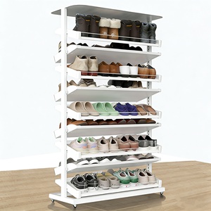 Armoire à <span class=keywords><strong>chaussures</strong></span> rotative nordique moderne et minimaliste avec certification CE européenne, appartement d'hôtel haut de gamme, villa familiale - Product Image 2