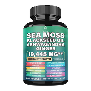 Odm/OEM biển rêu gel Viên nang 1200mg tuyến giáp hỗ trợ sức khỏe thuần chay chế độ ăn uống bổ sung cho năng lượng sức sống - Product Image 2