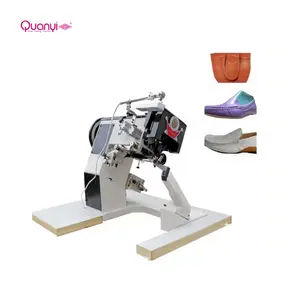 Máquina de costura de couro para sapatos de mocassim com padrão da marca QUANYI