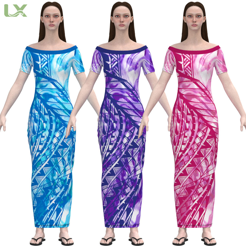 Muumuu Dress Customized Size and Print Women's Island Pacific