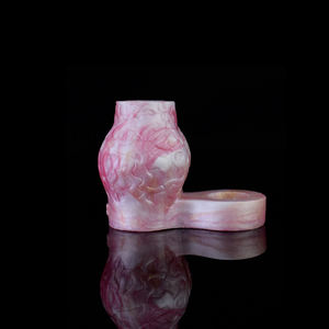 FAAK Hundeknoten Penisvergrößerung Eichel-Masturbator Stimulierendes Sexspielzeug für Männer Silikon-Penisring Dildo-Hülle Größe S M L - Product Image 6