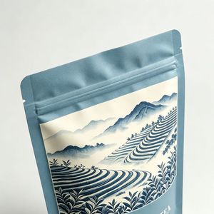 Factory Direct Low MOQ Custom Matte Finish <b>Zip</b> Lock Tear Notch Resealable Stand Up Pouch For Loose Leaf Tea Packaging <b>Bag</b> - Product Image 6