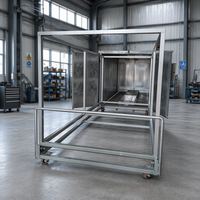 Four de séchage et de polymérisation de peinture en poudre pour acier, multicolore, personnalisé, à commande PLC, chauffage multi-carburant, facile à utiliser, garantie 1 an