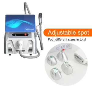 Mesin laser penghilang rambut elektrolisis, medis CE 808nm 3 panjang gelombang 808 755 1064 diode Laser penghilang rambut