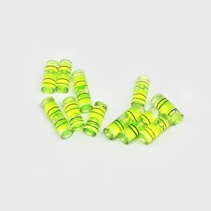 Mini Square Spirit Bubble Level Transparent Plastic Green Bubble Custom Sizes