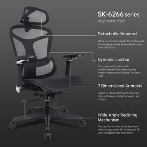 <span class=keywords><strong>Silla</strong></span> de Oficina Ergonómica con Reposabrazos 7D y Soporte Lumbar Dinámico, <span class=keywords><strong>Silla</strong></span> de Trabajo para Oficina en Casa, <span class=keywords><strong>Silla</strong></span> Ergonómica de Oficina - Product Image 5