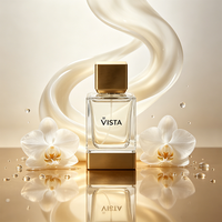 Flacons de parfum carrés transparents givrés de luxe avec couvercle magnétique personnalisé, 30 ml, 50 ml, 100 ml, avec vaporisateurs à pompe et boîtes d'emballage