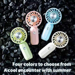 Ventilateur portable mini 3 vitesses, refroidissement par air, rechargeable par USB, ventilateur de table fonctionnant sur batterie, ventilateur à main pour l'extérieur - Product Image 6