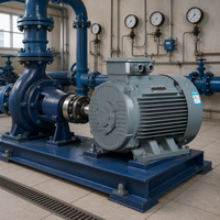 Moteur électrique triphasé 3KW 4HP, efficacité premium IE3, 380V 415V 50Hz 60Hz, IP55, fonte, B3 B5, moteur industriel