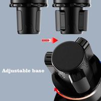 Support de tasse de voiture portable en plastique avec fonction de limitation, plateau repas attachable, table extensible, support rotatif à 360° réglable
