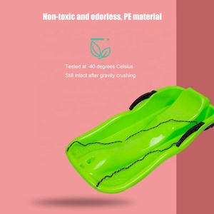 Traîneau à neige en plastique haute densité 1-<span class=keywords><strong>2</strong></span> Rider <span class=keywords><strong>Luge</strong></span> à neige résistant au froid avec corde de traction pour enfants et <span class=keywords><strong>adultes</strong></span> - Product Image 2