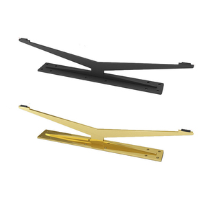 Nero 15cm metallo resistente grande divano letto gambe tavolino in ferro mobili - Product Image 2