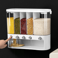 GREENSIDE Conteneur de stockage de riz moderne de qualité alimentaire pour la maison, boîte de rangement de céréales en plastique scellée, anti-insectes et anti-humidité