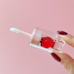 Dễ Thương Trái Cây Kẹo Phụ Kiện 4Ml 2.5Ml Rõ Ràng Bowknot Đầu Màu Hồng Vòng <span class=keywords><strong>Lip</strong></span> <span class=keywords><strong>Gloss</strong></span> Ống <span class=keywords><strong>Lip</strong></span> Dầu Container - Product Image 6