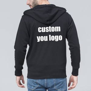 Fabricant OEM/ODM de sweats à capuche épais de haute qualité en gros, sweats à capuche personnalisés avec fermeture éclair, impression de logo, design de logo, sweats à capuche - Product Image 3
