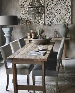 Panneaux en bois de teck de style art populaire Art mural décoratif sculpté pour la maison ou le bureau - Product Image 3