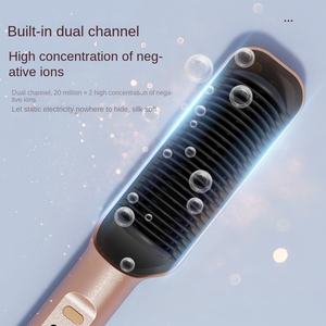 <span class=keywords><strong>Brosse</strong></span> <span class=keywords><strong>lissante</strong></span> multifonctionnelle avec fonctions anti-frisottis, éléments chauffants en céramique pour des <span class=keywords><strong>cheveux</strong></span> brillants et lisses - Product Image 2