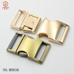 Hebilla de cuello PVD de alta calidad, hebilla de Liberación lateral de Metal de 25 MM, bloqueo de Clip ajustable para correa de cinturón, accesorios para <span class=keywords><strong>Collar</strong></span> de perro - Product Image 1