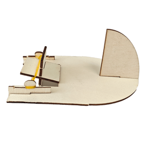 Modelo <span class=keywords><strong>de</strong></span> Lancha Rápida <span class=keywords><strong>de</strong></span> <span class=keywords><strong>Madera</strong></span> con Formas Geométricas, Motor <span class=keywords><strong>de</strong></span> Goma, Ensamblaje Mecánico, Rompecabezas, Actividad Educativa STEM para Niños - Product Image 1
